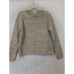 Studio CLIP Pullover Sweater Women's S Beige Alpaca Wool Blend Chunky
